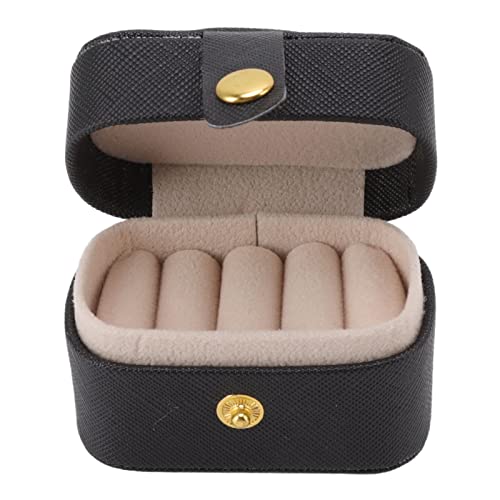 Mini Ringbox, Kleine Schmuckschatulle, 7cm Ringschachtel, Wasserdichte PU Leder Ohrring Schmuckkästchen mit Weichem Futter, Modischer Reise Halsketten Organizer Box für Hochzeit Verlobung Valentinstag von Buachois