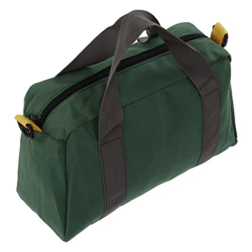 Tragbare Werkzeugtasche Leer 30x18x12cm Große Leinwand Wasserdicht Tool Bag mit Griff, Mehrzweck Verschleißfest Werkzeugkoffer Elektriker Zimmerei Werkzeug Organizer Tasche von Buachois