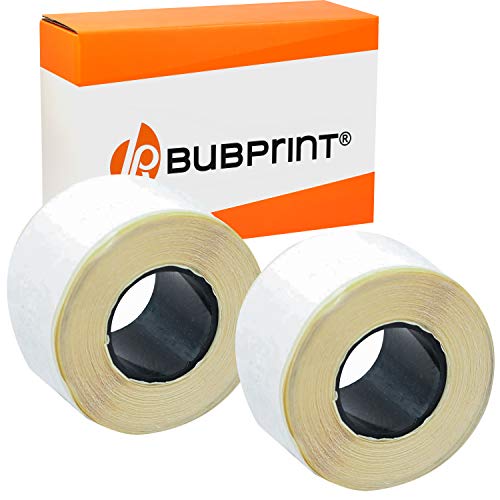 Bubprint 2 Etiketten kompatibel als Ersatz für Dymo 99010 S0722370 für Labelwriter 310 320 330 Turbo 400 Twin Turbo Duo 450 Twin-Turbo Duo SE450 28MM X 89MM Weiß von Bubprint