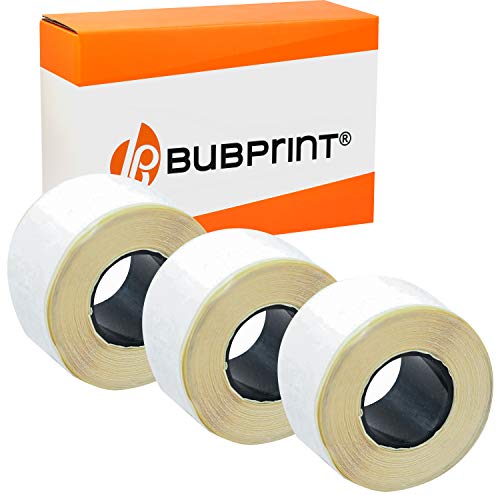 Bubprint 3 Etiketten 89x28mm, 130 Stück/Rolle, Weiß, Selbstklebend, Kompatibel mit Dymo Labelwriter 310/320/330/400, Barcode Etiketten, Adressetiketten von Bubprint