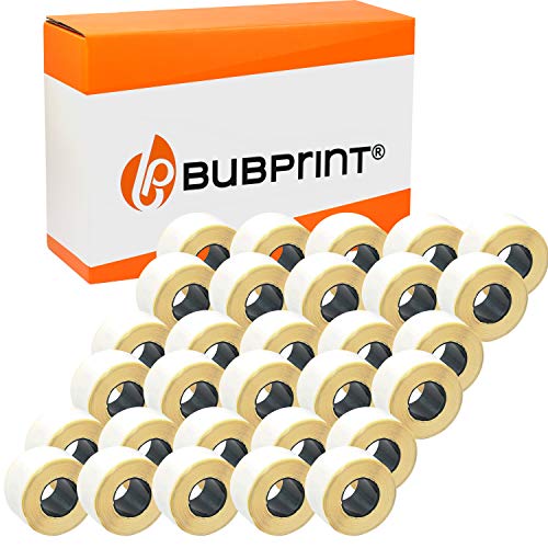 Bubprint 30 Etiketten kompatibel als Ersatz für Dymo 99010 S0722370 für Labelwriter 310 320 330 Turbo 400 Twin Turbo Duo 450 TwinTurbo Duo SE450 28MMX89MM Weiß von Bubprint