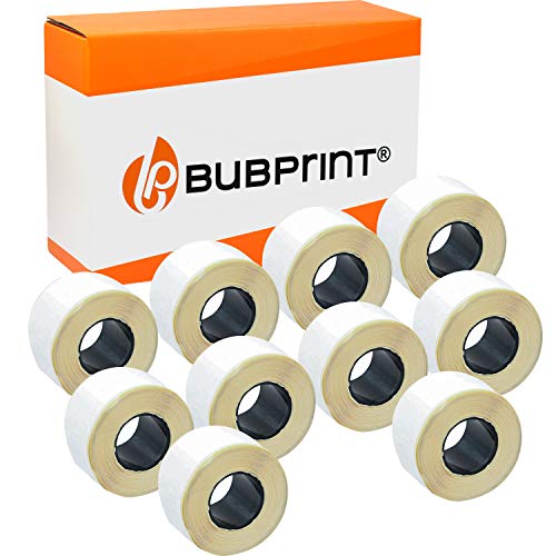 Bubprint 10 Etiketten kompatibel als Ersatz für Dymo 99010 S0722370 für Labelwriter 310 320 330 Turbo 400 Twin Turbo Duo 450 TwinTurbo Duo SE450 28MMX89MM Weiß von Bubprint