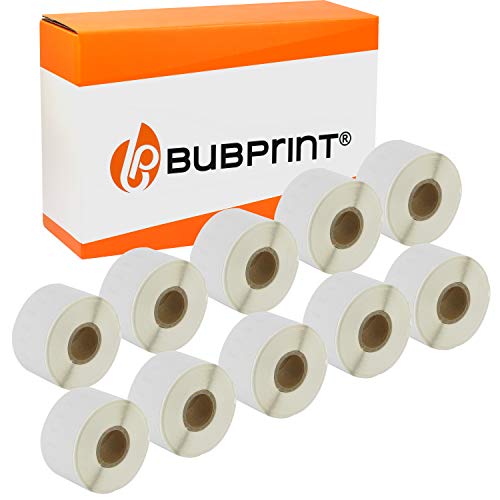 Bubprint 10 Etiketten kompatibel als Ersatz für Dymo 99018 S0722470 für Labelwriter 310 320 330 Turbo 400 Twin Turbo Duo 450 TwinTurbo Duo SE450 38MM X 190MM von Bubprint