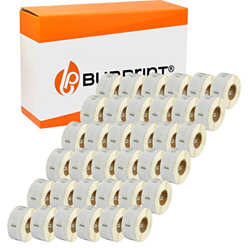 Bubprint 30 Etiketten kompatibel als Ersatz für Dymo 11353 S0722530 für Labelwriter 310 320 330 Turbo 400 Twin Turbo Duo 450 TwinTurbo Duo SE450 25X13MM WEISS von Bubprint