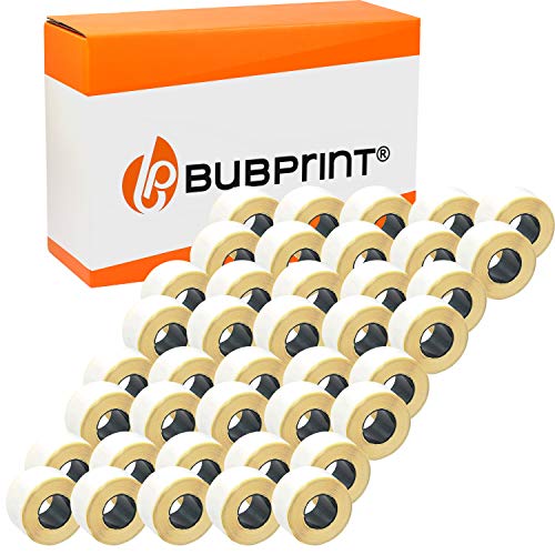 Bubprint 40 Etiketten kompatibel als Ersatz für Dymo 99010 S0722370 für Labelwriter 310 320 330 Turbo 400 Twin Turbo Duo 450 Twin-Turbo Duo SE450 28MMX89MM Weiß von Bubprint