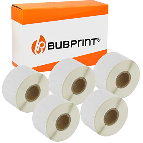 Bubprint 5 Etiketten kompatibel als Ersatz für Dymo 99018 S0722470 für Labelwriter 310 320 330 Turbo 400 Twin Turbo Duo 450 Twin-Turbo Duo SE450 38MM X 190MM von Bubprint