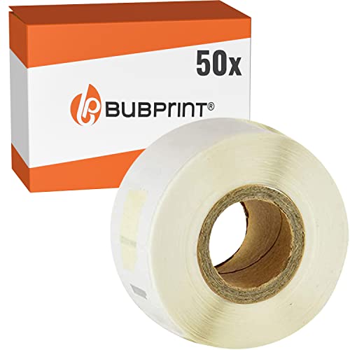 Bubprint 50 Etiketten kompatibel als Ersatz für Dymo 99014 S0722430 für Labelwriter 310 320 330 Turbo 400 Twin Turbo Duo 450 Twin-Turbo Duo SE450 101 X 54 MM von Bubprint