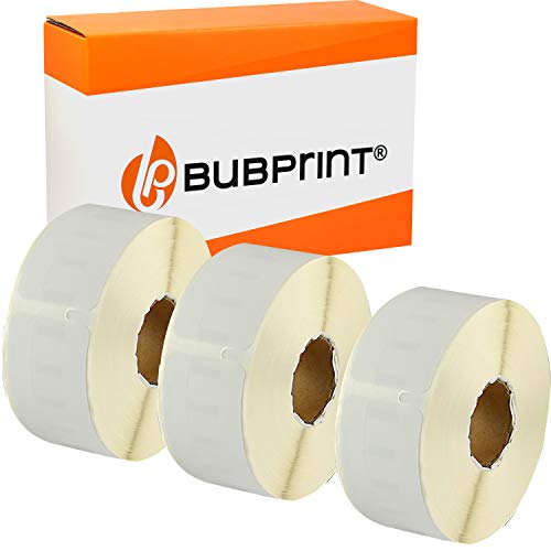 Bubprint 3 Etiketten kompatibel als Ersatz für Dymo 11355 S0722550 für Labelwriter 310 320 330 Turbo 400 Twin Turbo Duo 450 Twin-Turbo Duo SE450 51x19mm Weiß von Bubprint