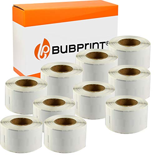 Bubprint 10 Etiketten kompatibel als Ersatz für Dymo 99014 S0722430 für Labelwriter 310 320 330 Turbo 400 Twin Turbo Duo 450 Twin-Turbo Duo SE450 101 X 54 MM von Bubprint