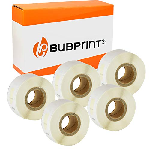 Bubprint 5 Etiketten kompatibel als Ersatz für Dymo 99014 S0722430 für Labelwriter 310 320 330 Turbo 400 Twin Turbo Duo 450 Twin-Turbo Duo SE450 101 X 54 MM von Bubprint