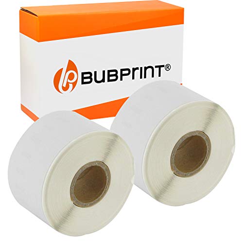 Bubprint 2 Etiketten kompatibel als Ersatz für Dymo 99018 S0722470 für Labelwriter 310 320 330 Turbo 400 Twin Turbo Duo 450 Twin-Turbo Duo SE450 38MM X 190MM von Bubprint