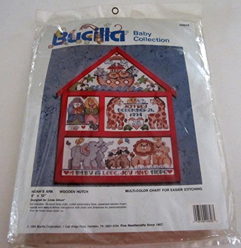 Bucilla Baby Collection Arche Noah Holzstall, 22,9 x 30,5 cm von Bucilla