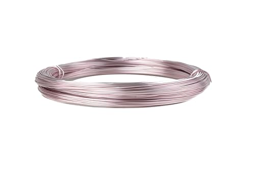 Aluminium-Draht, Ø 1 mm, 10 m oder 60 m Länge, verschiedenen Farben (Rose, 10m) von Buco der Draht