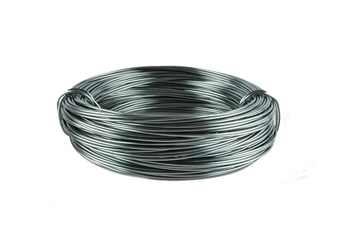 Aluminiumdraht Ø 2mm - 60m Ring in verschienden Farben. (Anthrazit) von Buco der Draht