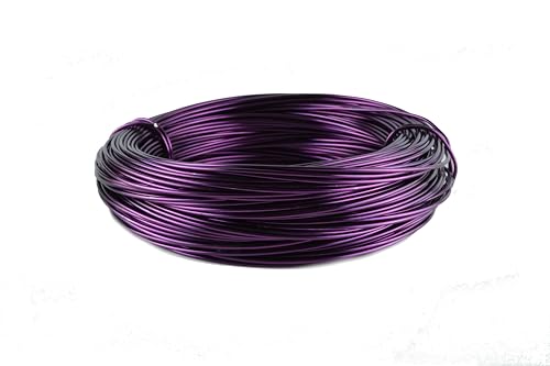 Aluminiumdraht Ø 2mm - 60m Ring in verschienden Farben. (Aubergine) von Buco der Draht