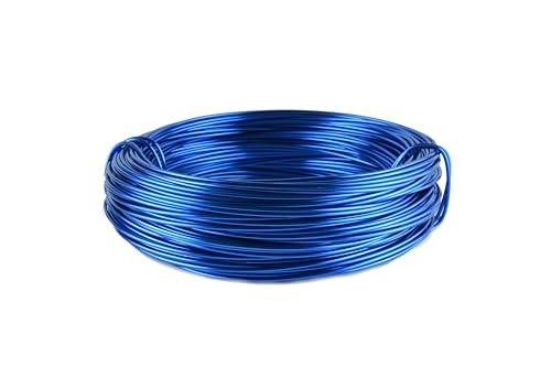 Aluminiumdraht Ø 2mm - 60m Ring in verschienden Farben. (Blau) von Buco der Draht