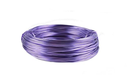 Aluminiumdraht Ø 2mm - 60m Ring in verschienden Farben. (Lavendel) von Buco der Draht