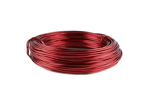 Aluminiumdraht Ø 2mm - 60m Ring in verschienden Farben. (Rot) von Buco der Draht