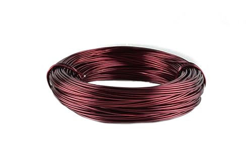 Aluminiumdraht Ø 2mm - 60m Ring in verschienden Farben. (Rot dunkel) von Buco der Draht