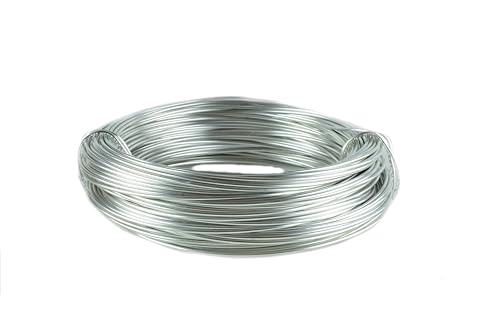 Aluminiumdraht Ø 2mm - 60m Ring in verschienden Farben. (Silber) von Buco der Draht