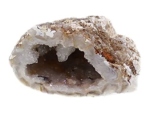 budawi® - Achatgeode Geodenhälfte Glücksgeode 3-4 cm Rohstein, kleine Achatdruse von Budawi