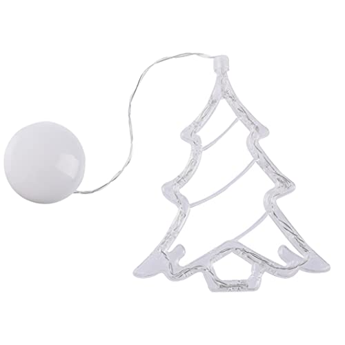 Budstfee Weihnachtsfeier Dekoration, Vorhangschnur Licht LED Saul Tock HILCHLICHE Lampe FÜR MITTEILE Party Garten Schlafzimmer Fensterdekoration, Weihnachtsschnur Licht (Weihnachtsbaumstil) von Budstfee