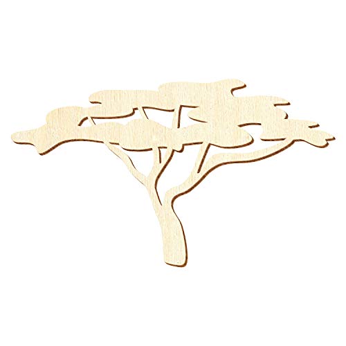 Afrikanischer Holz Baum - Deko Zuschnitte Größenauswahl, Größe:10cm, Pack mit:1 Stück von Bütic GmbH