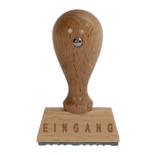 Bütic Business Holzstempel/Büro Stempel HS4010 mit Beschriftung oder Wunschtext, Stempeltext:E I N G A N G von Bütic GmbH