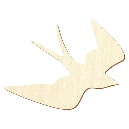 Fliegende Holz Schwalbe - Deko Basteln 3-50cm, Größe:15cm, Pack mit:10 Stück von Bütic GmbH