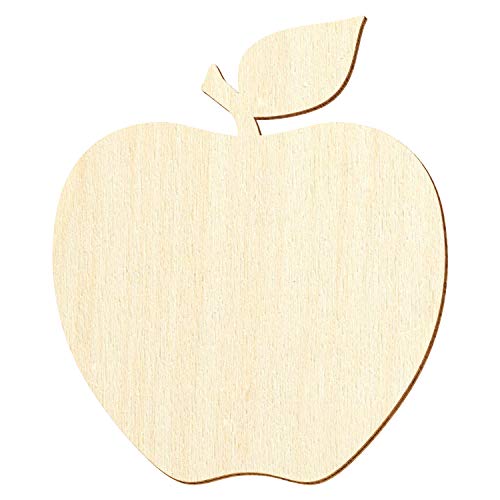 Holz Apfel - Deko Zuschnitte Größenauswahl, Größe:20cm, Pack mit:25 Stück von Bütic GmbH