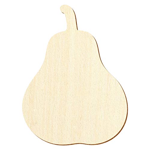 Holz Birne - Deko Zuschnitte 3-50cm, Größe:27cm, Pack mit:10 Stück von Bütic GmbH