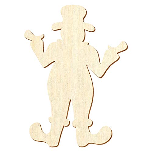 Holz Clown - Deko Basteln 3-50cm, Pack mit:25 Stück, Höhe:5cm hoch von Bütic GmbH