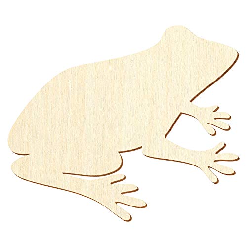 Holz Frosch - Deko Zuschnitte Größenauswahl, Größe:15cm, Pack mit:1 Stück von Bütic GmbH