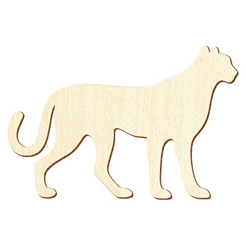 Holz Gepard - Deko Basteln 3-50cm, Pack mit:1 Stück, Größe:18cm von Bütic GmbH