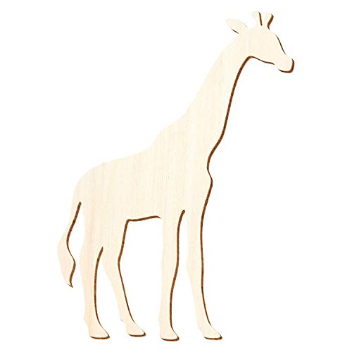 Holz Giraffe V1-3-50cm Höhe - Basteln Deko, Größe:3cm, Pack mit:10 Stück von Bütic GmbH