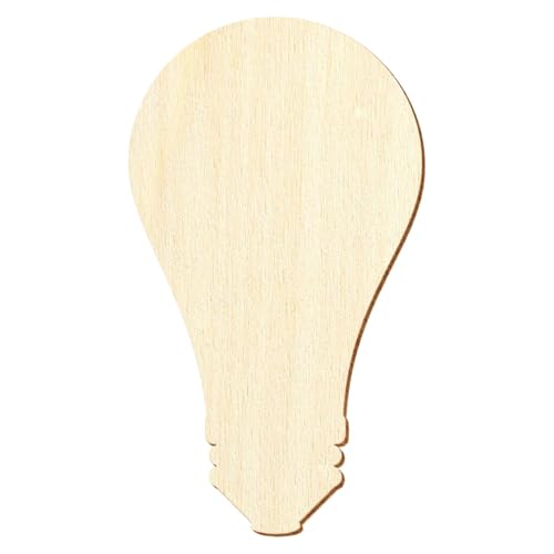 Holz Glühbirne - Deko Basteln 3-50cm, Größe:25cm, Pack mit:1 Stück von Bütic GmbH