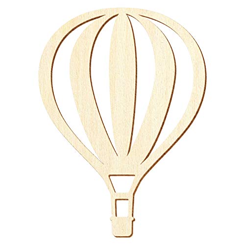 Holz Heißluftballon V2 - Deko Basteln 5-50cm, Größe:20cm, Pack mit:1 Stück von Bütic GmbH