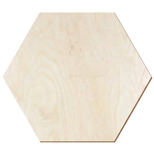 Holz Hexagon Birke natur - beidseitig farblos lackiert, Deko und Basteln, 3-50cm aus 3mm Birkensperrholz, einzeln oder im Set erhältlich, Größe:3cm, Pack mit:100 Stück Holz Hexagon Birke natur - beidseitig farblos lackiert, Deko und Basteln, 3-50cm aus 3mm Birkensperrholz, einzeln oder im Set erhältlich, Größe:3cm, Pack mit:100 Stück von Bütic GmbH