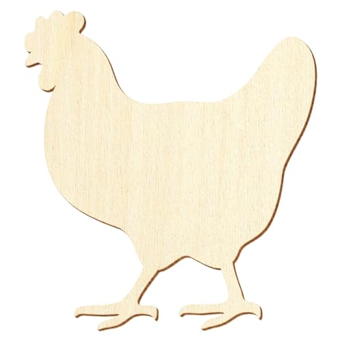 Holz Huhn V1 - Deko Basteln 3-50cm, Größe:20cm, Pack mit:1 Stück von Bütic GmbH