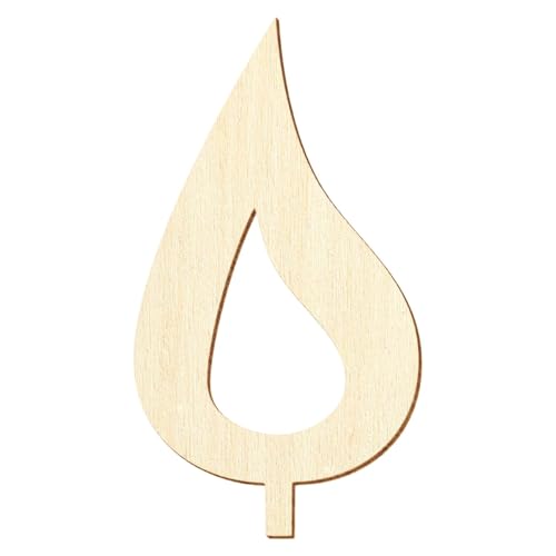 Holz Kerzenflamme V2 - Deko Basteln 5-50cm, Pack mit:25 Stück, Höhe:7cm hoch von Bütic GmbH