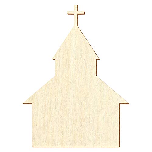 Holz Kirche - Deko Basteln 3-50cm, Pack mit:1 Stück, Höhe:20cm hoch von Bütic GmbH