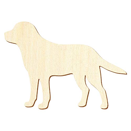 Holz Labrador - Deko Basteln 3-50cm, Größe:50cm, Pack mit:1 Stück von Bütic GmbH