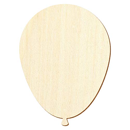 Holz Luftballon - Deko Basteln 3-50cm, Größe:20cm, Pack mit:10 Stück von Bütic GmbH