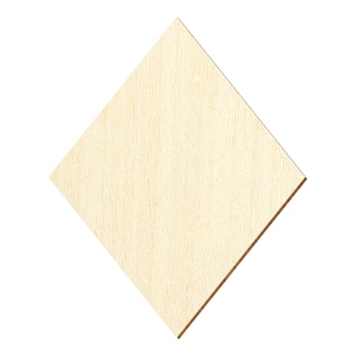 Holz Raute Rhombus - Deko Basteln 3-50cm, Größe:6cm, Pack mit:25 Stück von Bütic GmbH