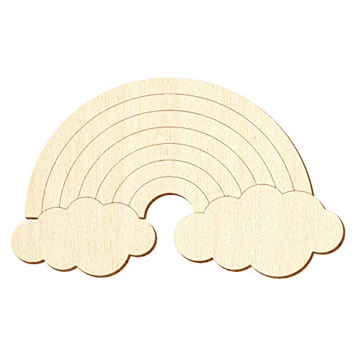 Holz Regenbogen V3 - Deko Basteln 5-50cm, Pack mit:10 Stück, Breite:20cm breit von Bütic GmbH