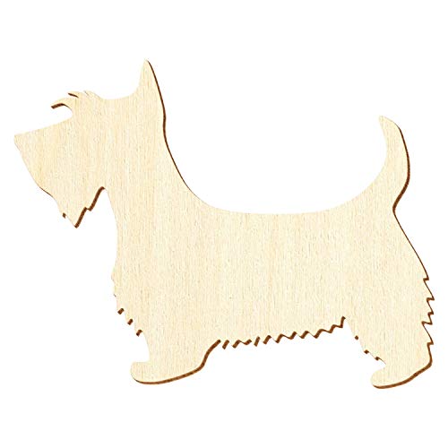 Holz Scottish Terrier - Deko Basteln 3-50cm, Größe:27cm, Pack mit:1 Stück von Bütic GmbH