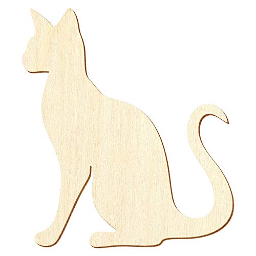 Holz Siamkatze - Deko Basteln 5-50cm, Pack mit:1 Stück, Größe:18cm von Bütic GmbH