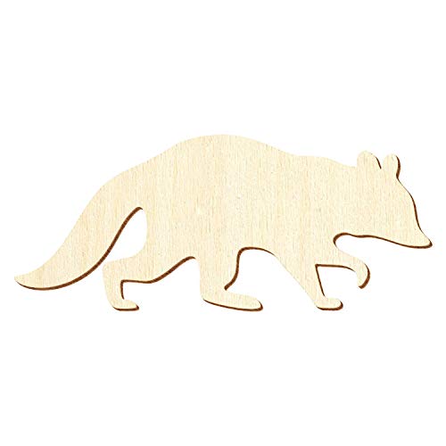 Holz Waschbär V1-3-50cm Breite - Basteln Deko, Größe:8cm, Pack mit:25 Stück von Bütic GmbH