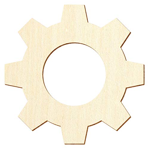 Holz Zahnrad - Deko Basteln 3-50cm, Größe:9cm, Pack mit:1 Stück von Bütic GmbH