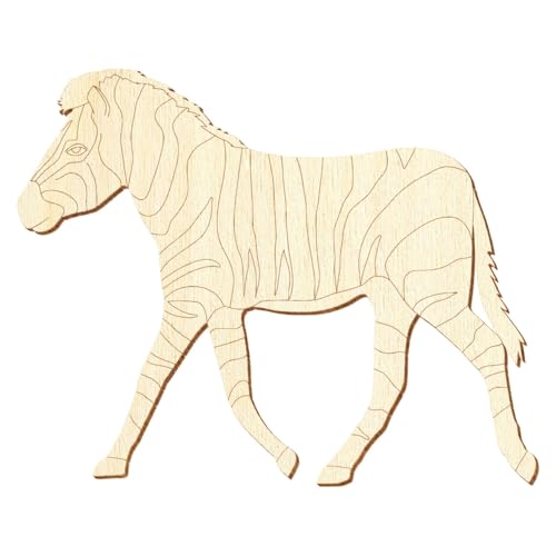 Holz Zebra V2 - Deko Basteln 5-50cm, Pack mit:1 Stück, Höhe:10cm hoch von Bütic GmbH